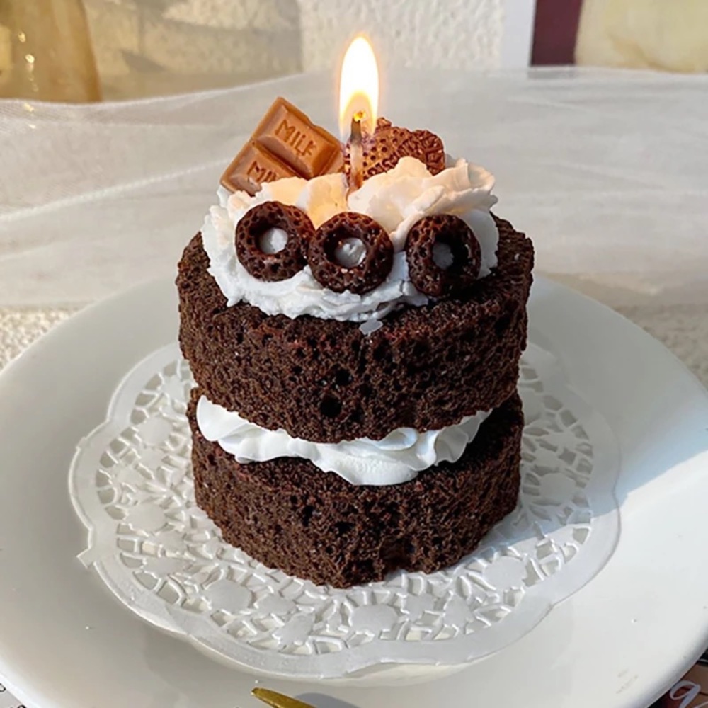 Chocolate Cake Candle